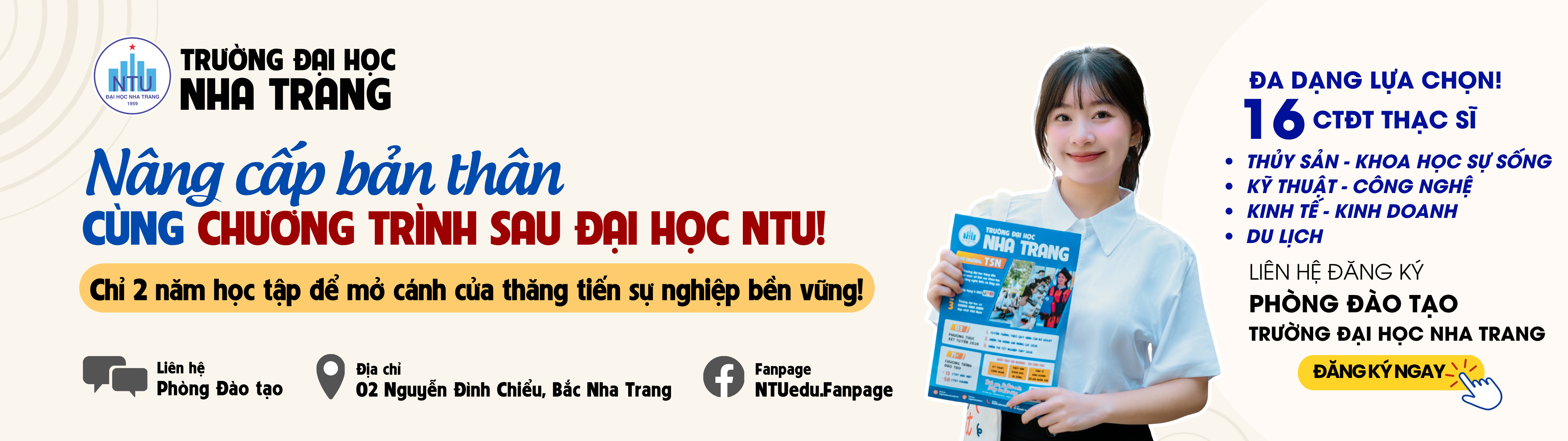 TUYỂN SINH CHƯƠNG TRÌNH ĐÀO TẠO THẠC SĨ